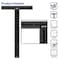 Better Office Products T-Ruler/T-Square, Double-Sided Carbon Steel, 18 Inch, Black W/White Standard & Metric Markings 00330 - alternate 4